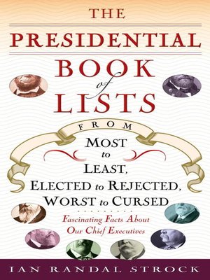 cover image of The Presidential Book of Lists